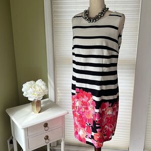 Alyx Dress women’s Spring striped floral midi dress size 18